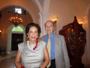 Our hostess Shahin Mafi and Robert Gair